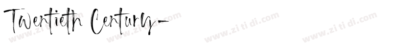 Twentieth Century字体转换